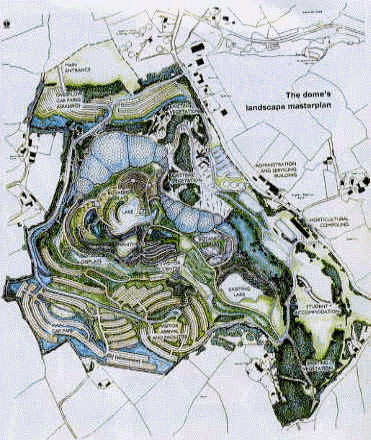 map of eden project				